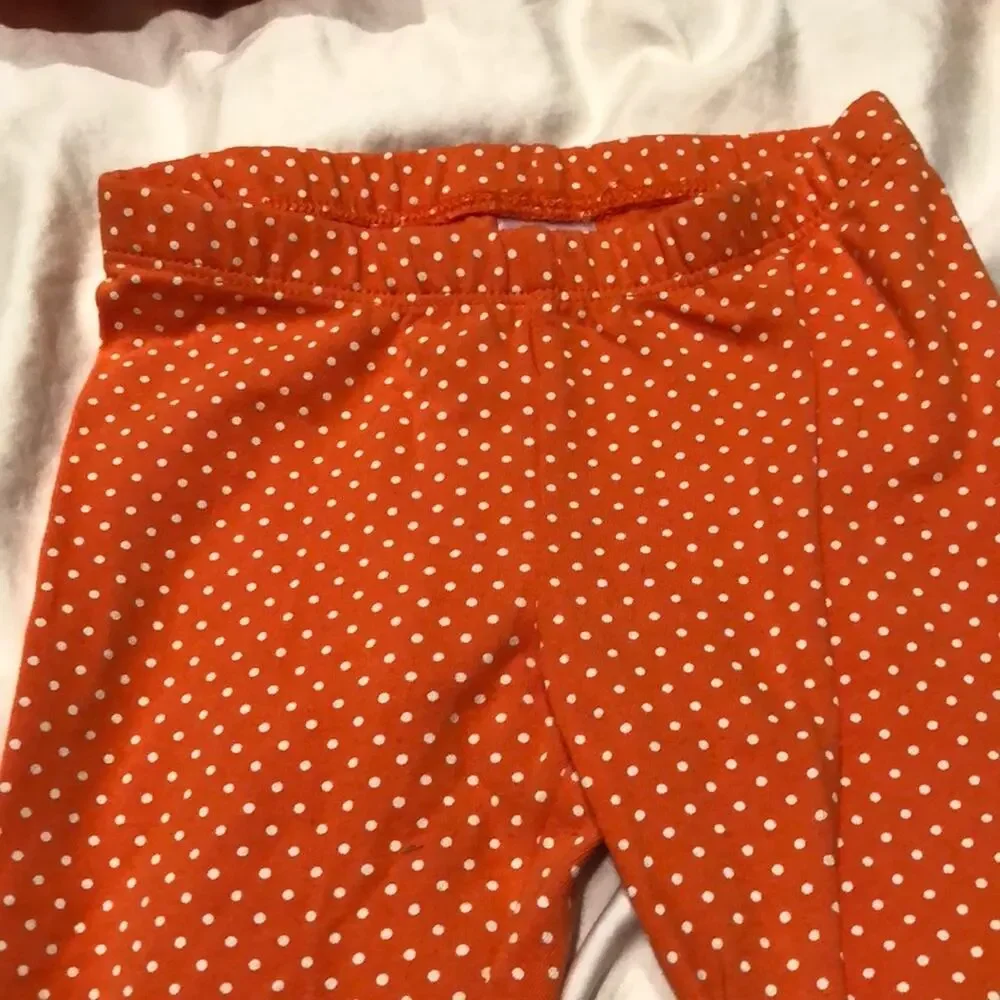 Gymboree 18-24 Orange sweater legging set worn 1
